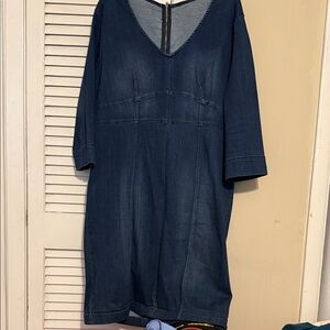 Chic Blue Denim Dress